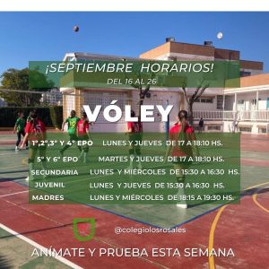 COMIENZAN LAS ACTIVIDADES EXTRAESCOLARES